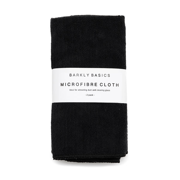 Black Microfibre Cloth - 2 pack