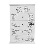 Drawer Clothing Categorisation Stickers