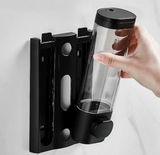 Black No-Drill Wall Mounted Liquid Soap Dispenser - Set of 3