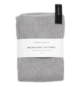 グレーマイクロファイバーティータオル