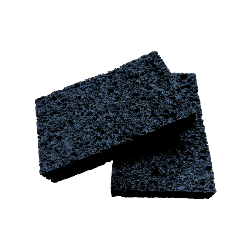 Black Compressed Cellulose Sponge -  4 pack