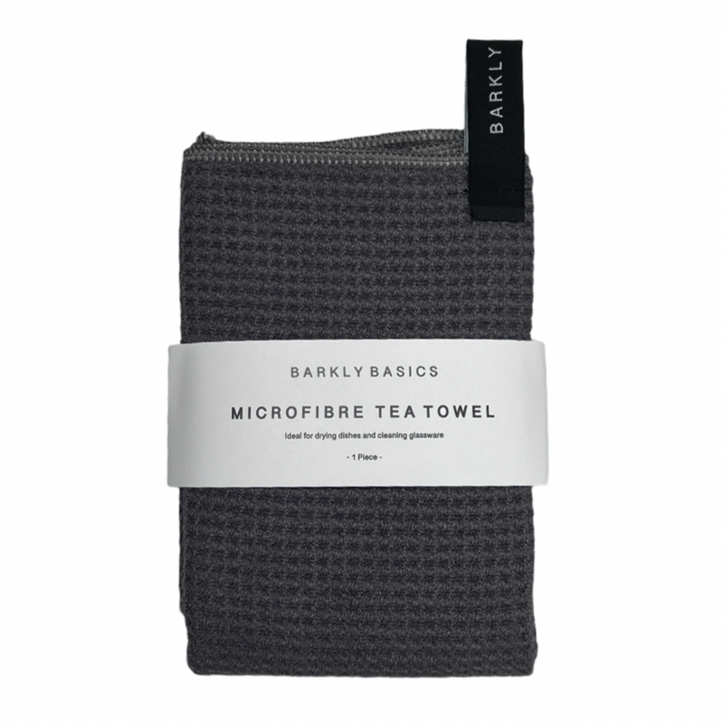 Charcoal Grey Microfibre Tea Towel