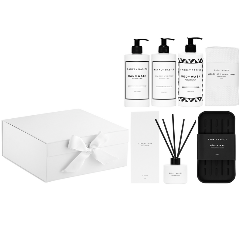 White Bathroom Basics Gift Box