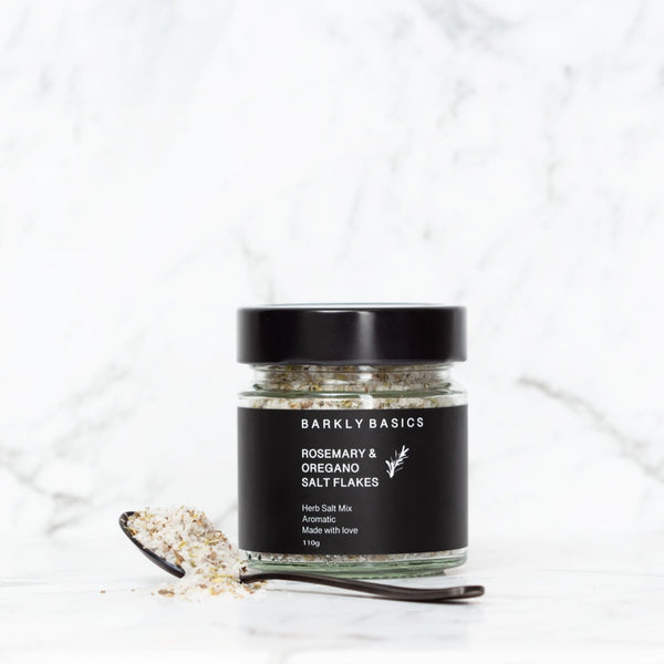 Gourmet Rosemary & Oregano Salt Flakes